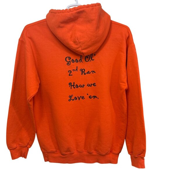 Gildan Bluffton University Orange Hoodie Medium Snoopy Peanuts Graphic Pullover - Picture 2 of 8